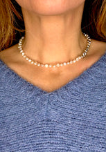 Load image into Gallery viewer, Pearl &amp; Pebble Necklace