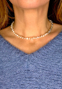 Pearl & Pebble Necklace