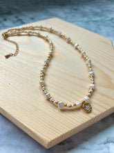 Load image into Gallery viewer, Pearl + Gold Necklace