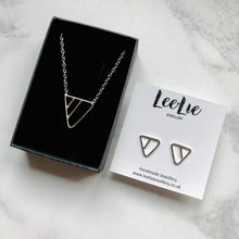 Load image into Gallery viewer, Connect Triangle Stud Earrings