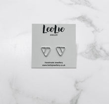 Load image into Gallery viewer, Connect Triangle Stud Earrings