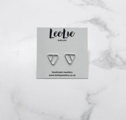 Connect Triangle Stud Earrings